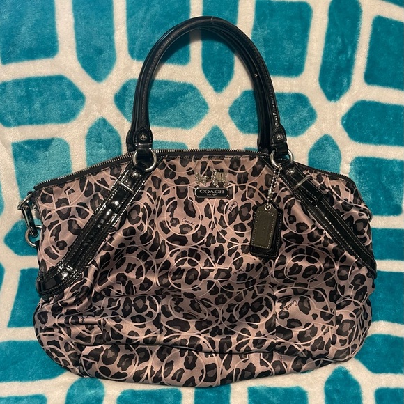 Coach Handbags - 2/$75 🎯 COACH Ocelot leopard print handbag